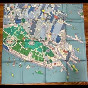 ‼️‼️SOLD‼️‼️Hermes The Battery New York scarf